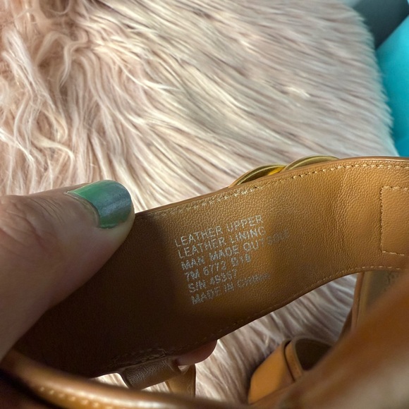 Tory Burch Marsden Leather Thong Sandals Brown Size 7 - Picture 4 of 5